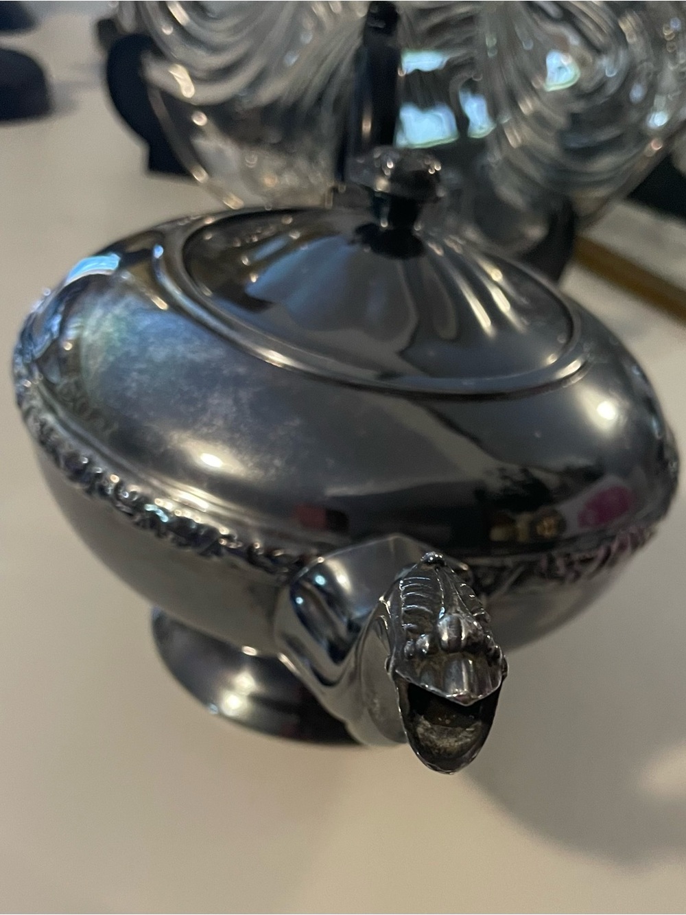 Vintage Marlboro Silver Plated Tea Pot